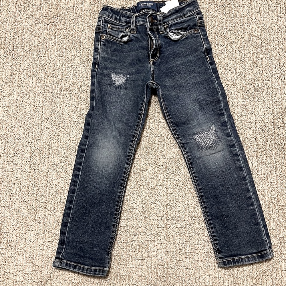 Distressed toddler jeans